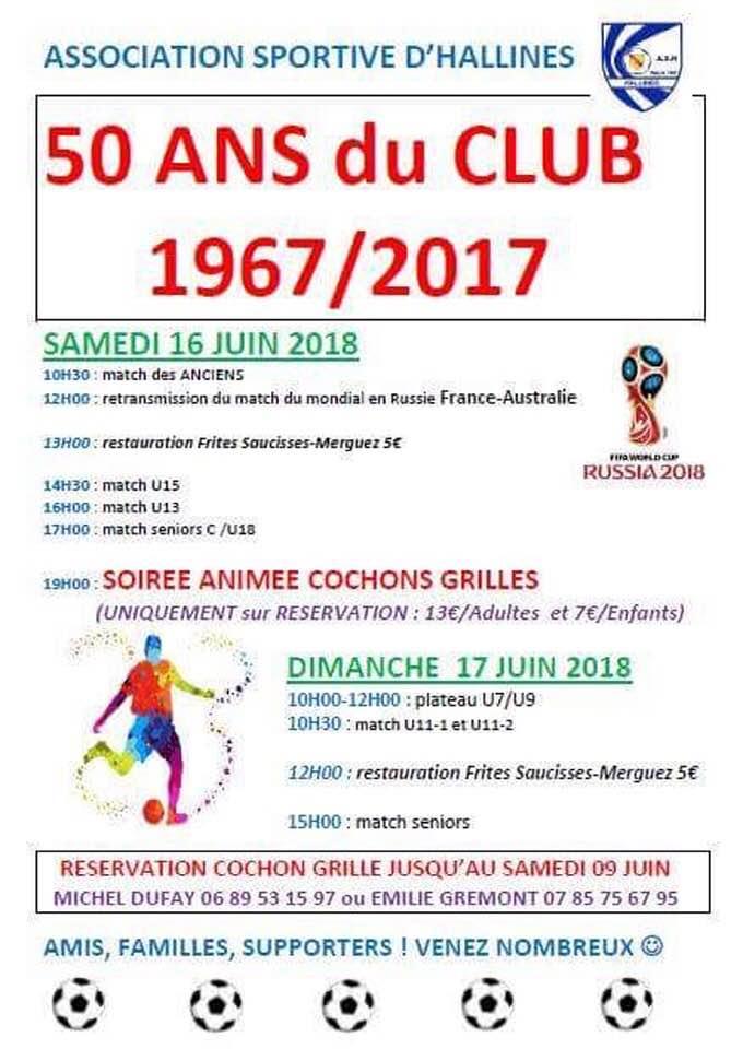 50 ans du club hallines