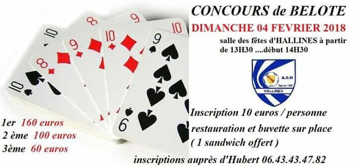 Concours de belote de l ash
