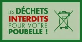 Dechets interdits poubelle