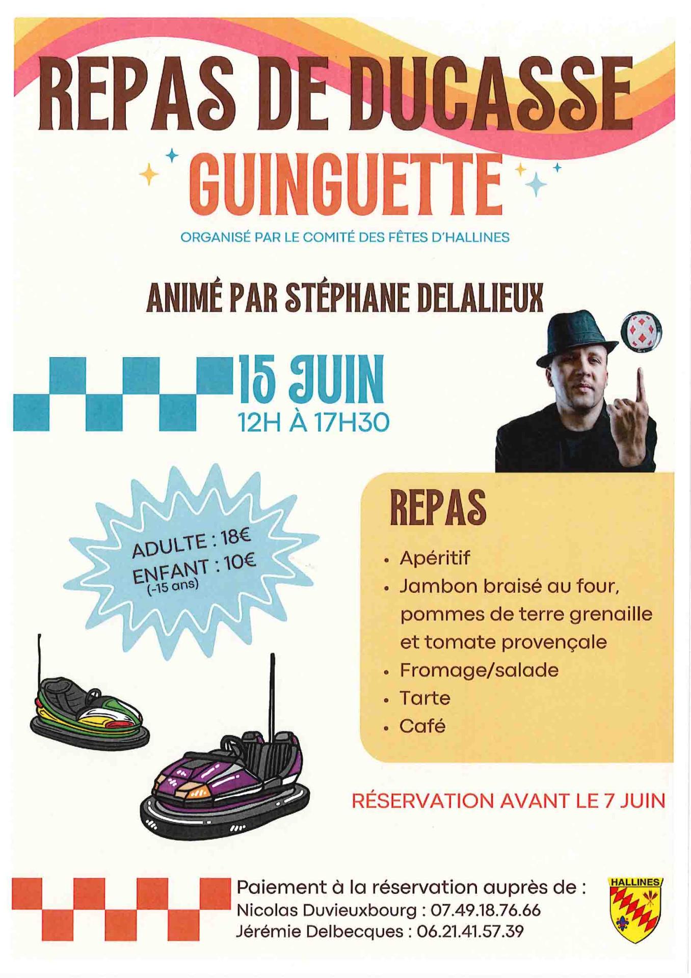 Repas de ducasse 15 juin